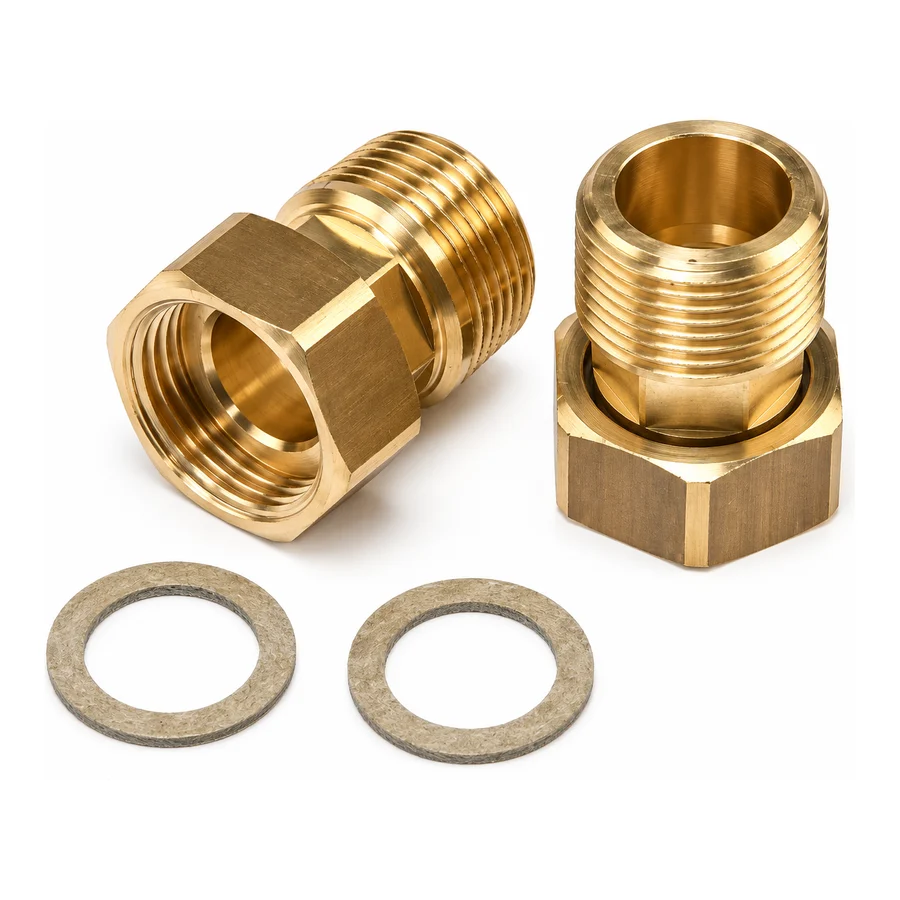 3-piece union, brass G1" (2 pcs./Set)