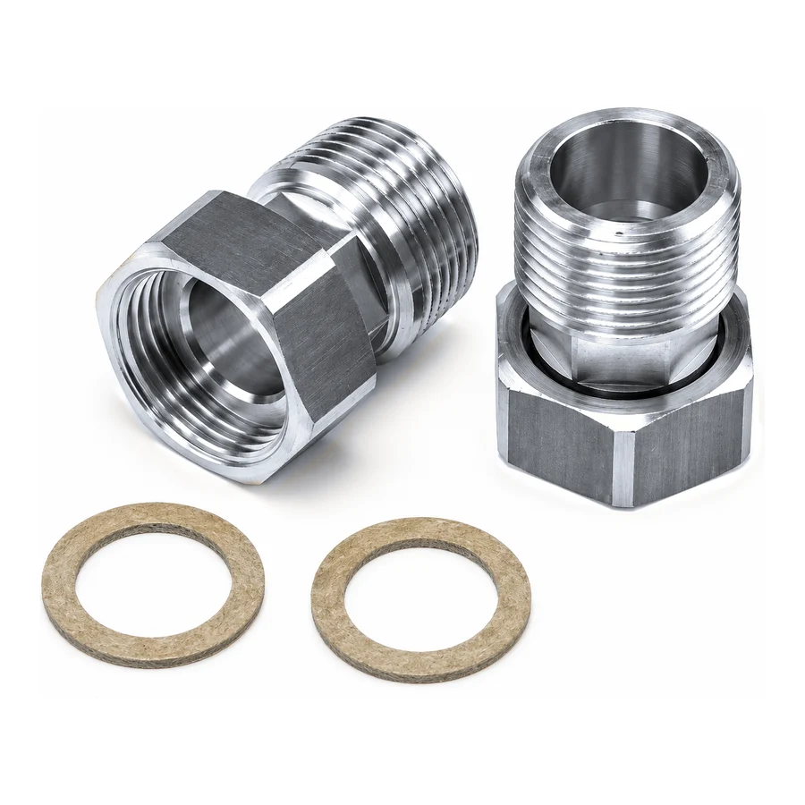 3-piece union, stainless steel G1"